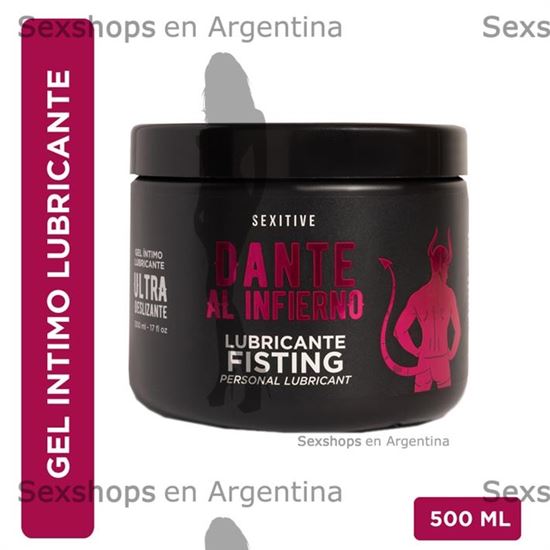 Lubricante fisting ultradeslizante Dante al Infierno 500 ml.